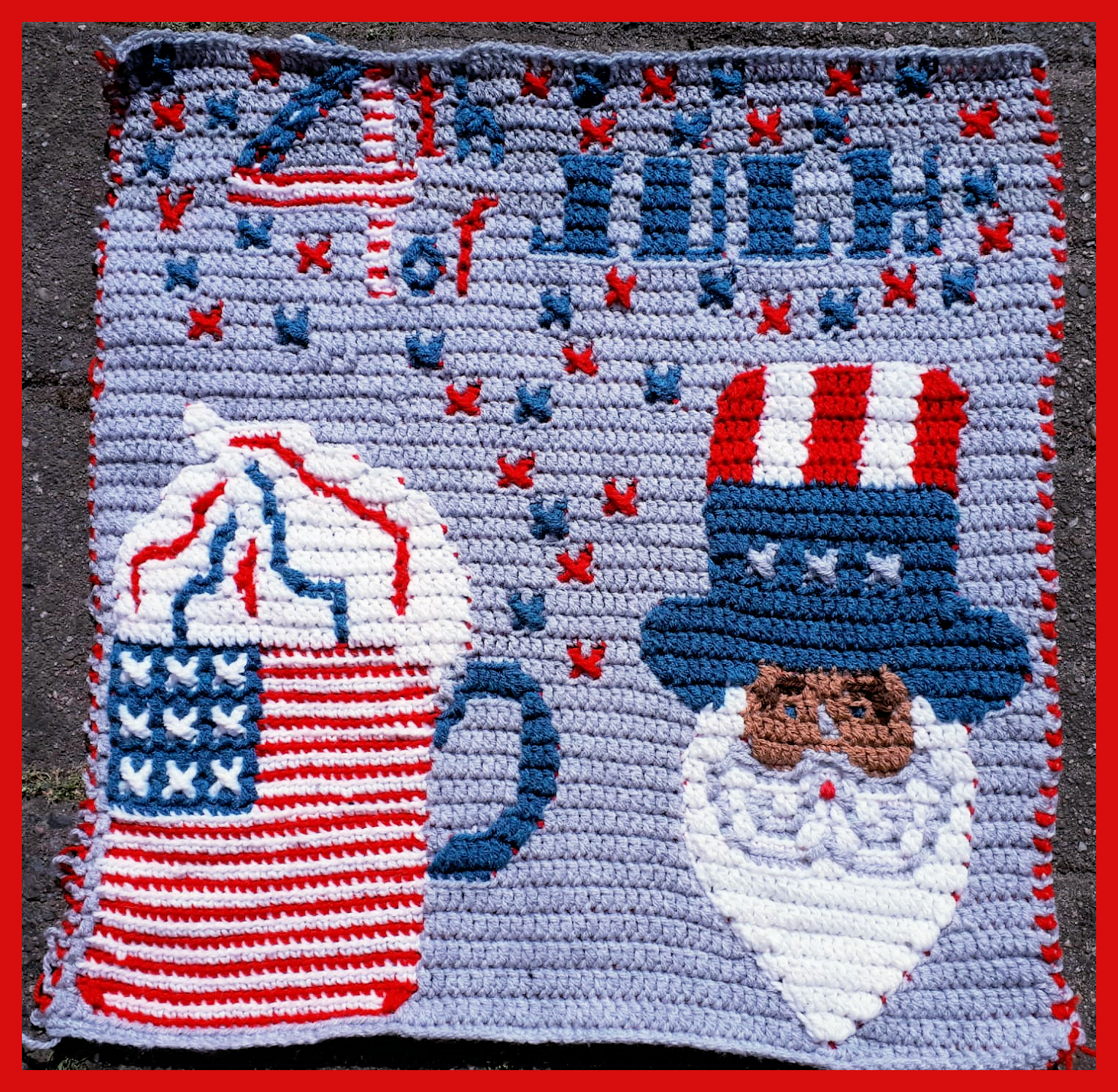 4th of July Mosaic Mug pattern