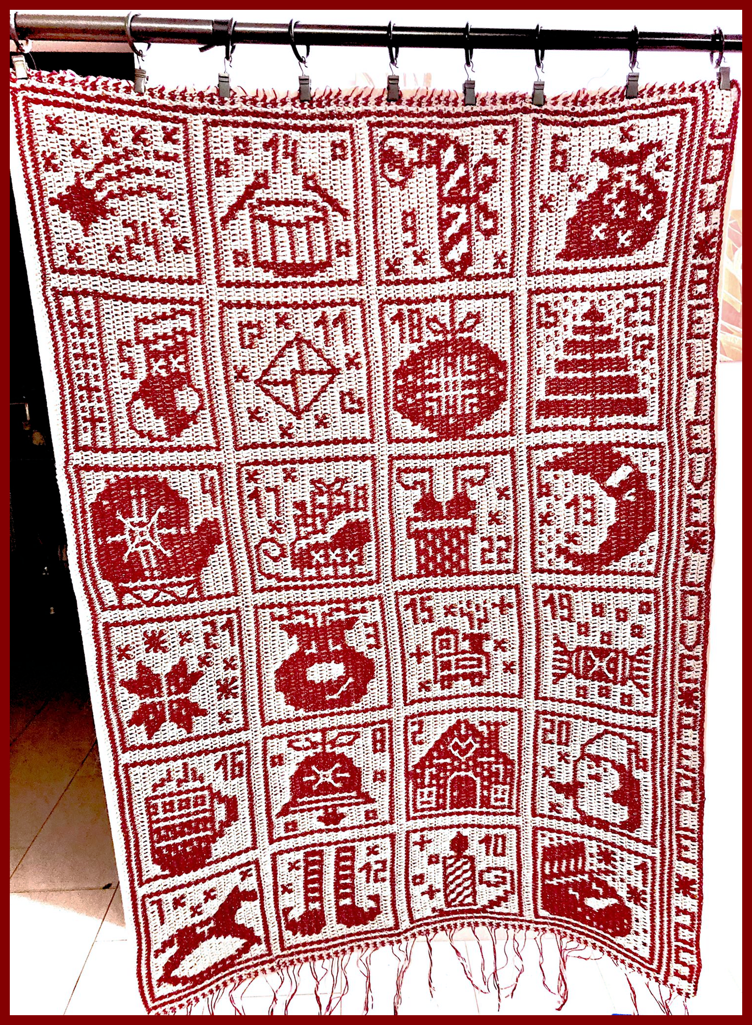 Advent calendar pattern