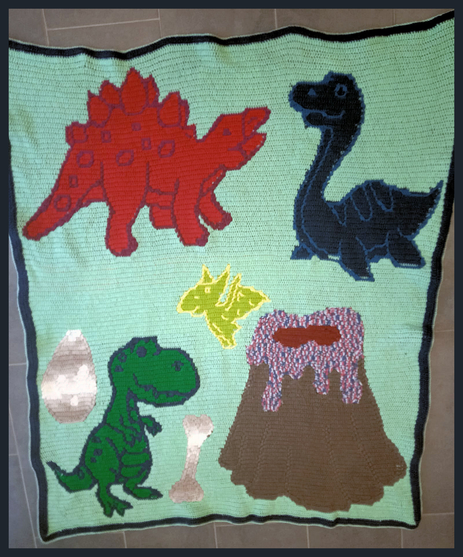 Dino Mosaic Mix pattern
