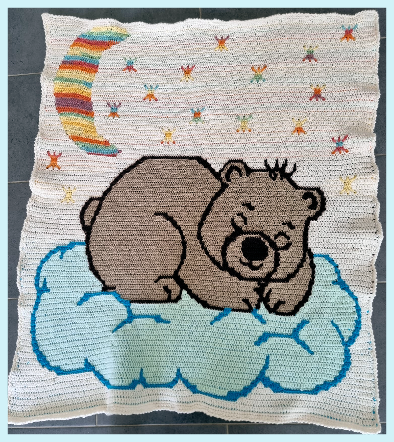 Mosaic baby teddy pattern