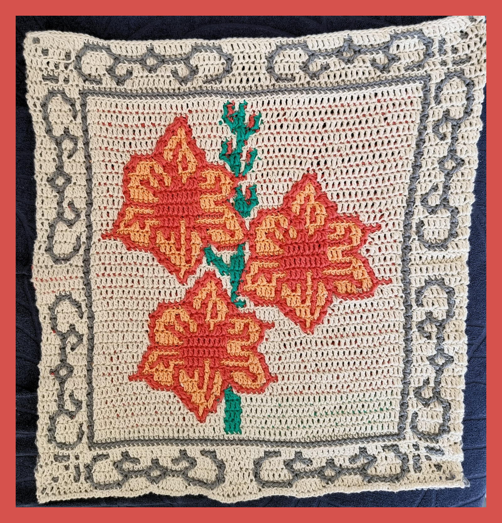 Mosaic Birth flowers Gladiolus pattern