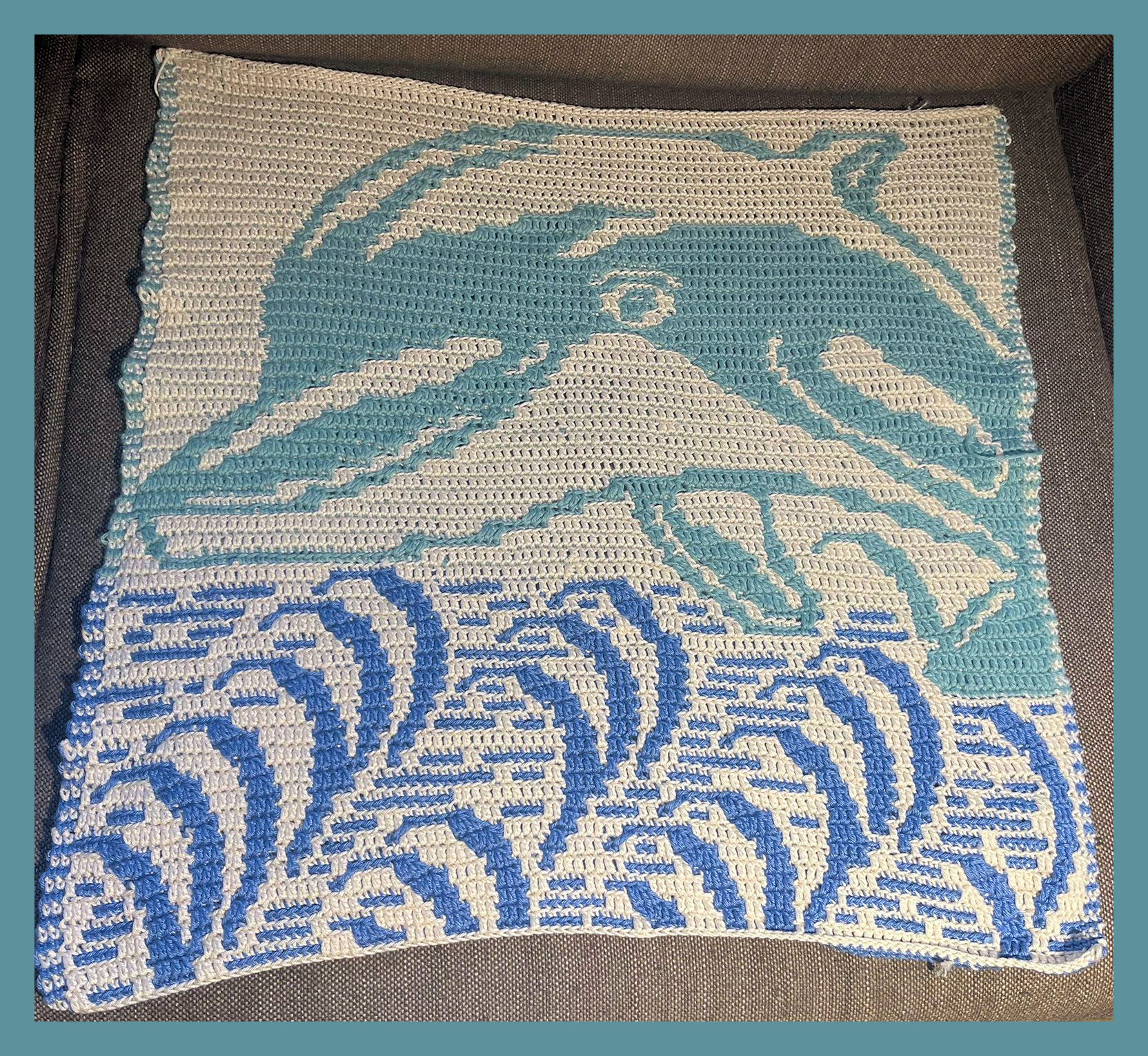 Mosaic Dolphin pattern