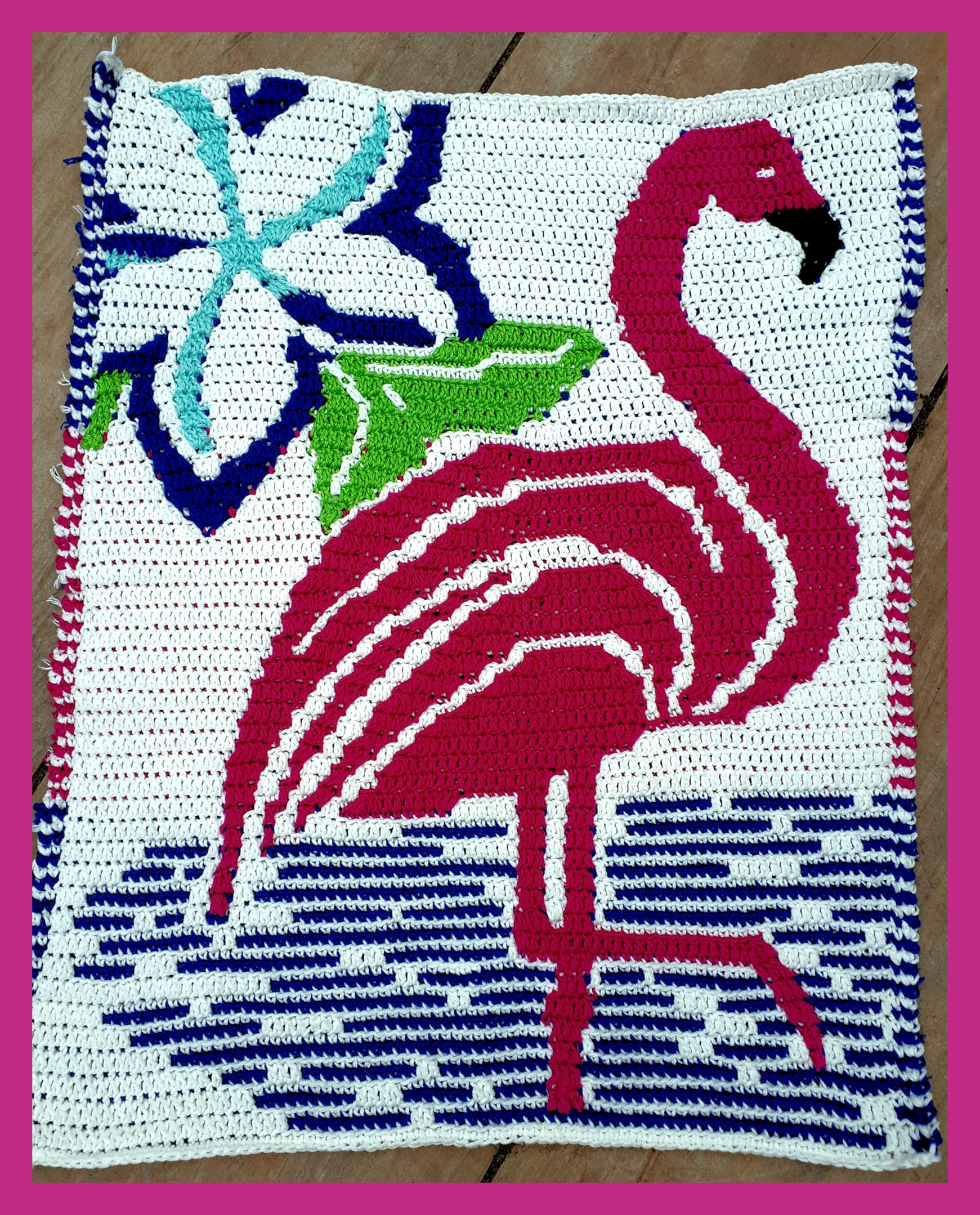 Mosaic Flamingo pattern