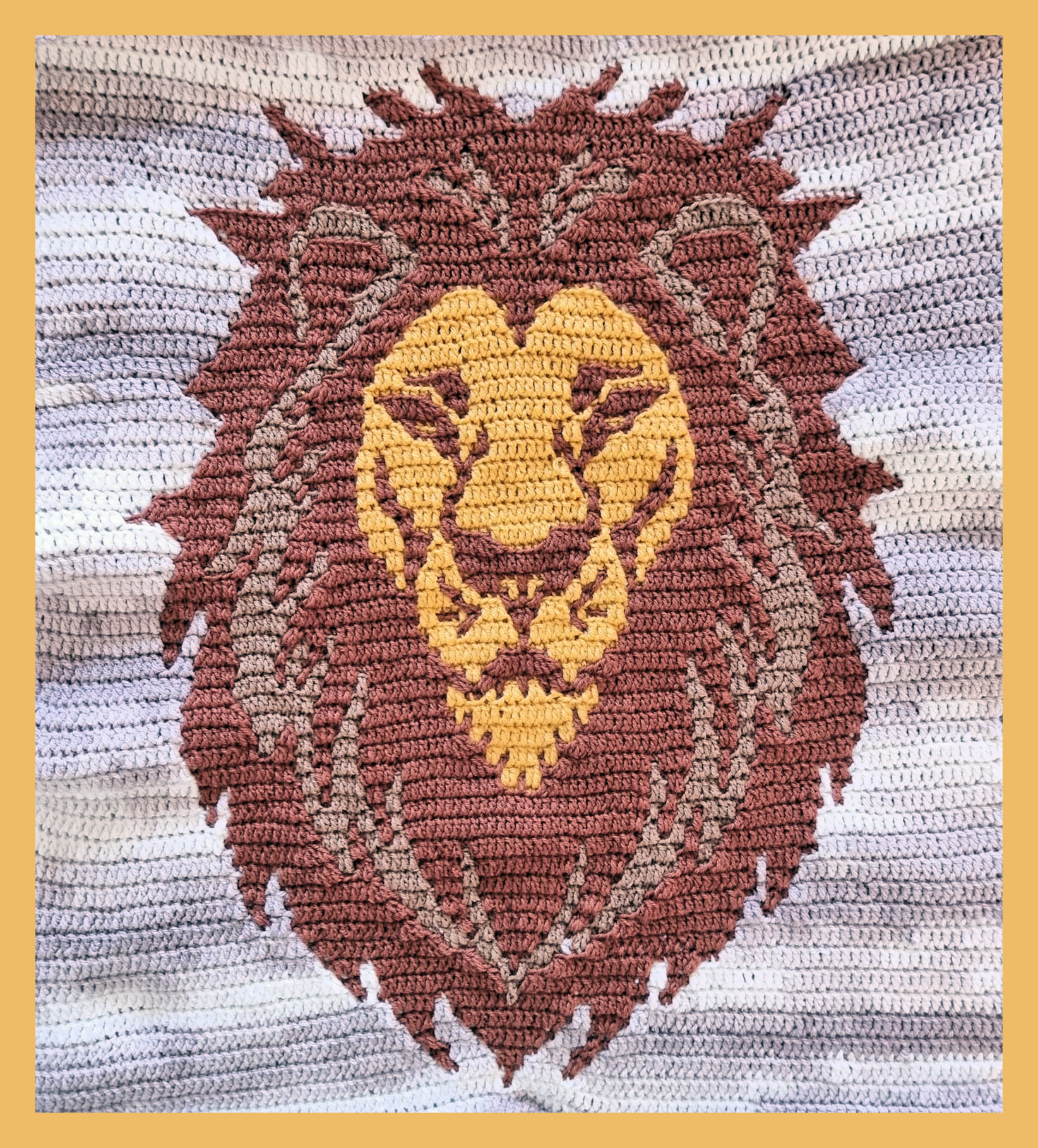 Mosaic Lion pattern