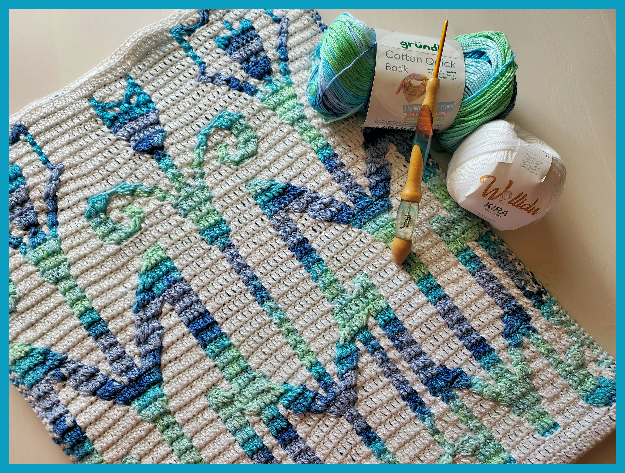 Mosaic Modern tulips pattern