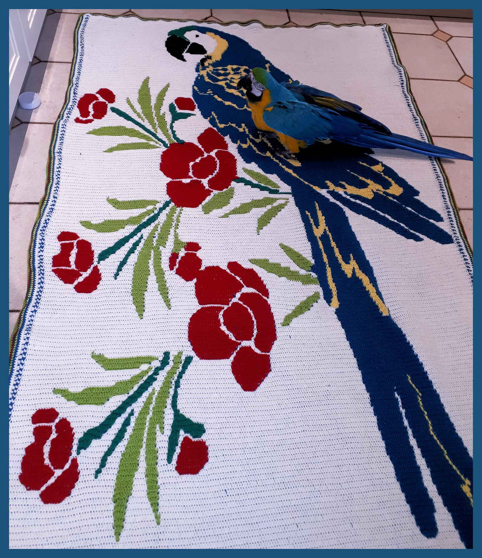 Tropical Mosaic Parrot pattern