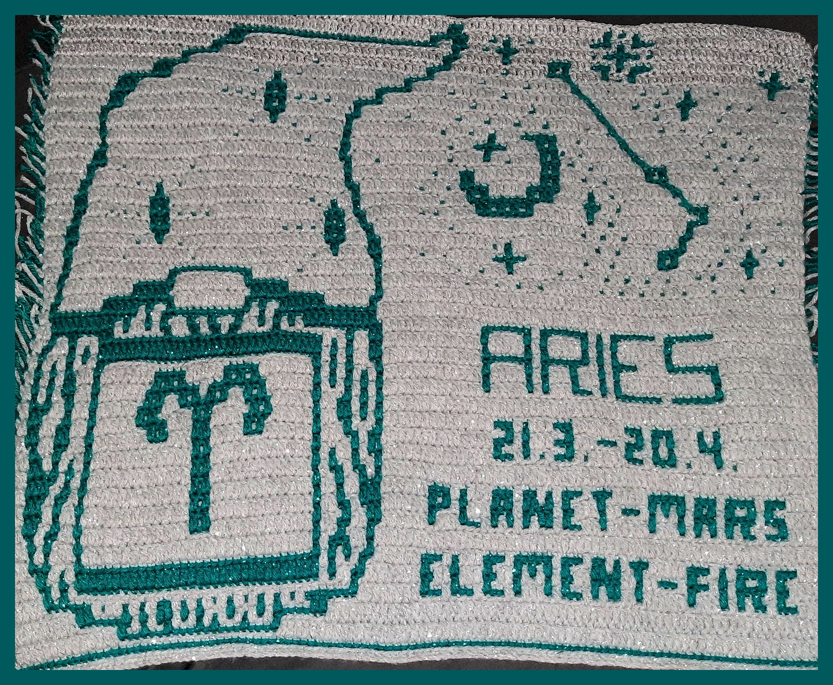 Zodiac Sign Gnome Aries pattern