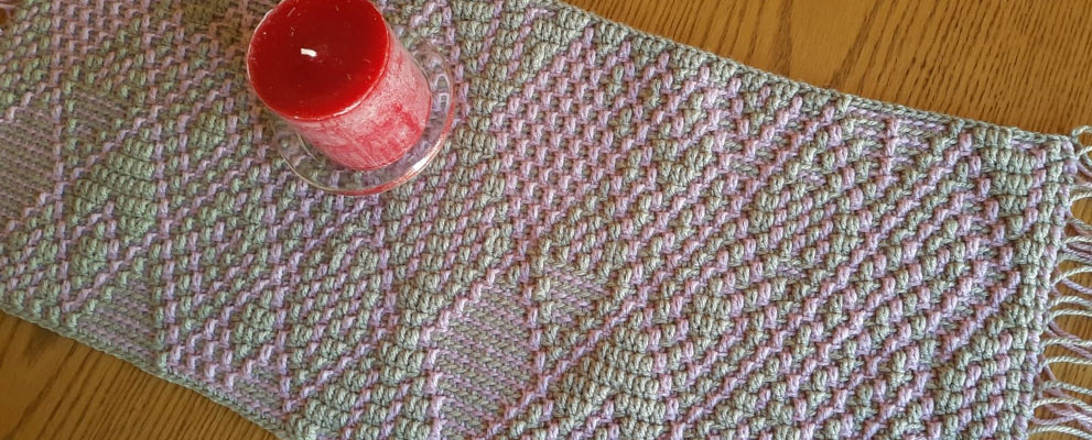 Diamond Runner - Mosaic Crochet