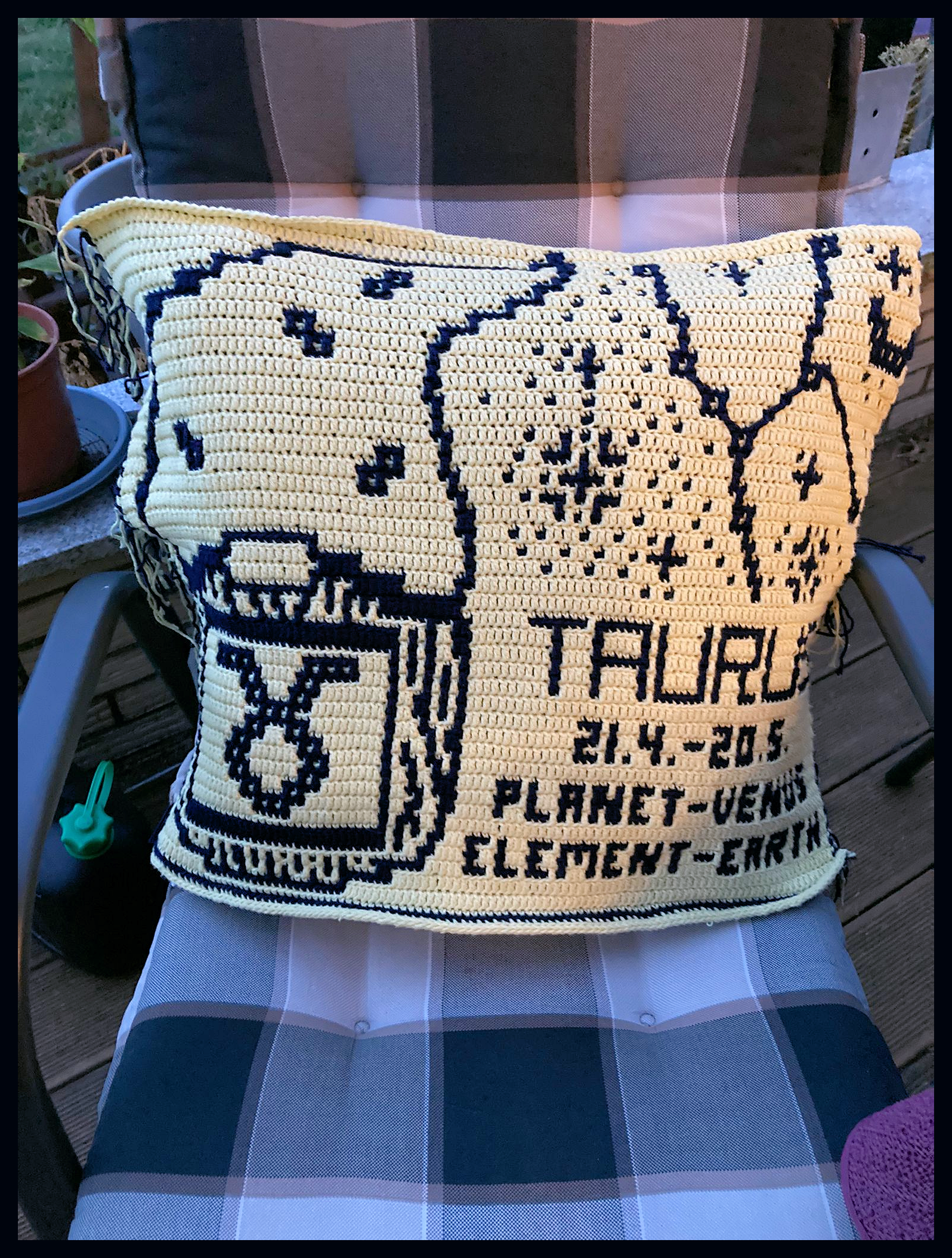 Zodiac Sign Gnome Taurus pattern