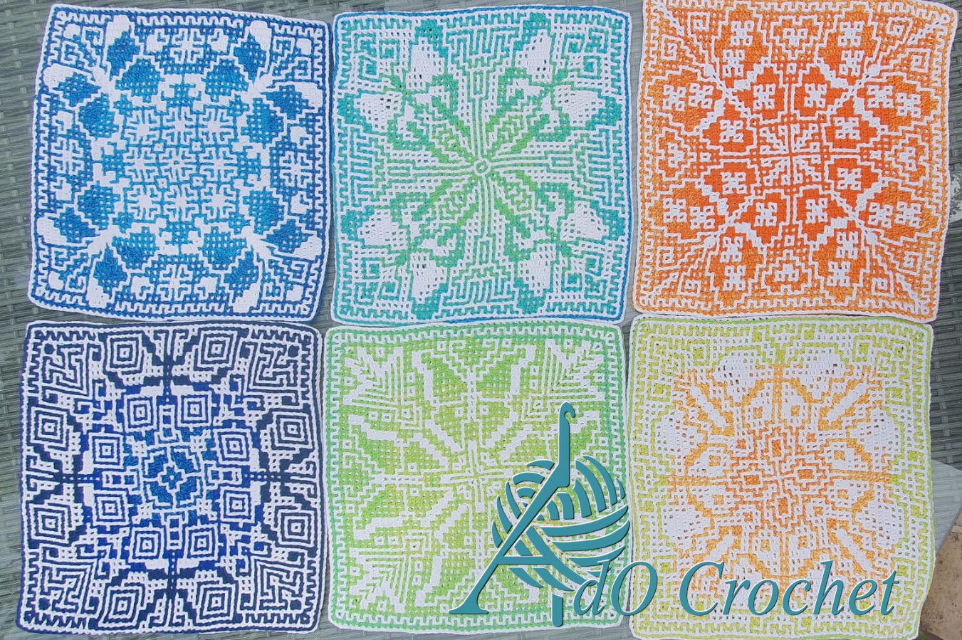 ButterFlowers Afghan Squares Butterflies pattern