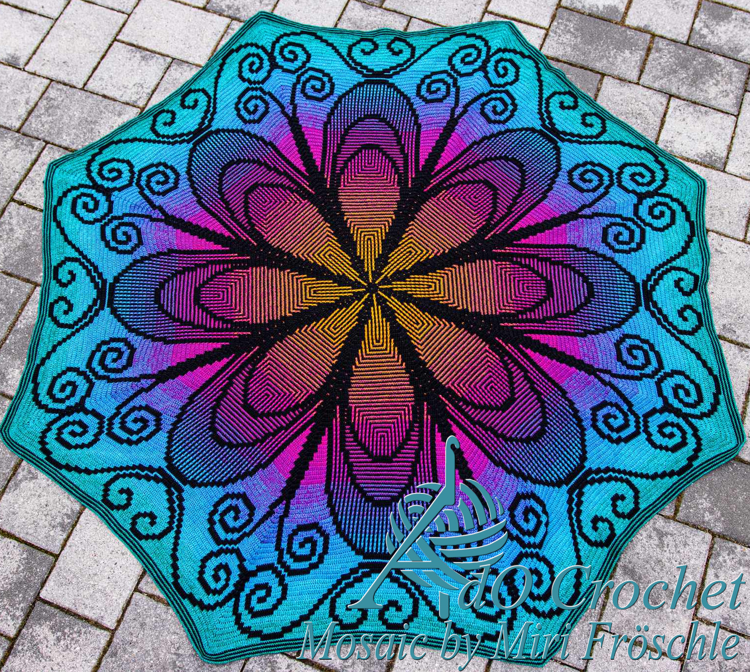 Flower Octagon tablecloth pattern
