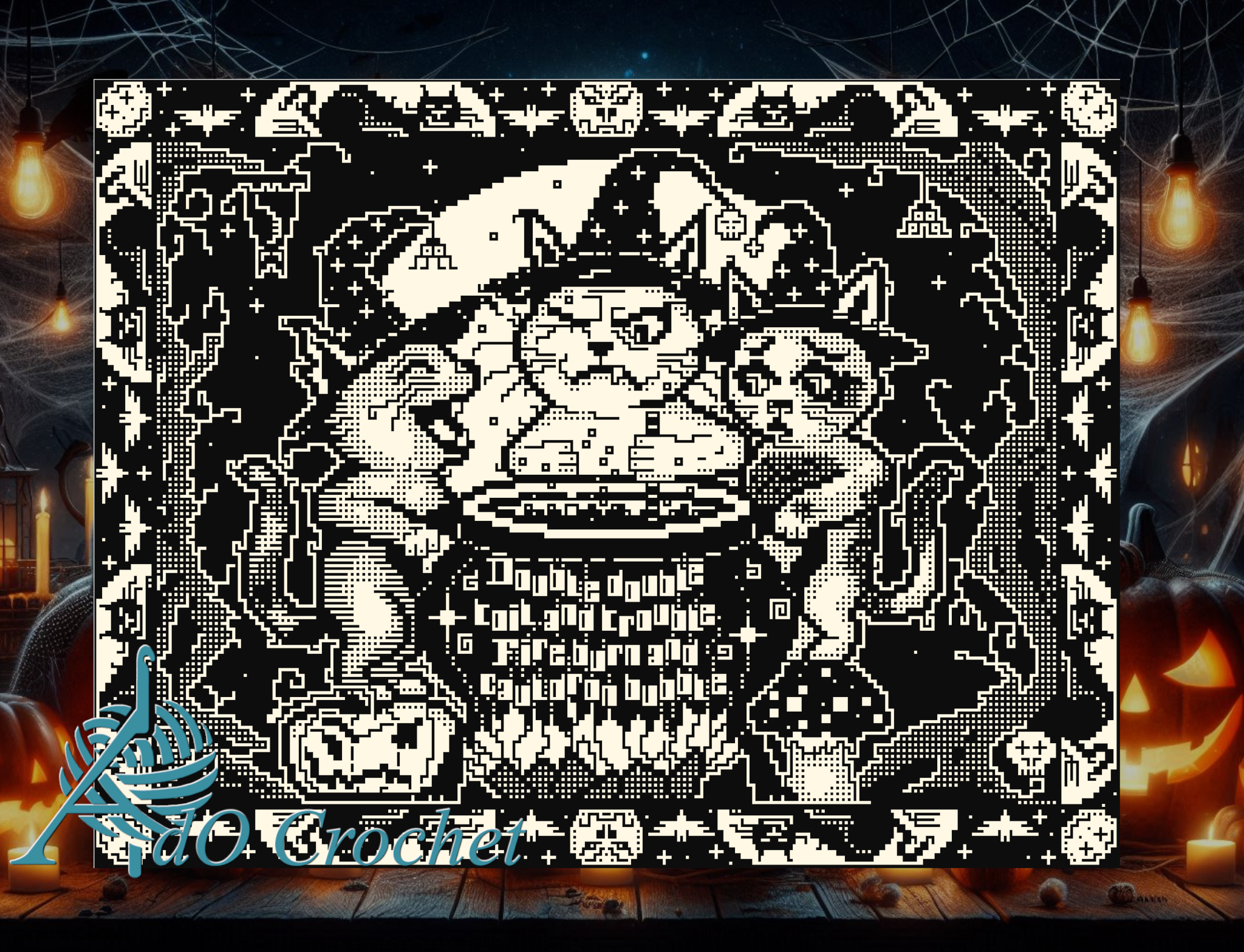 Halloween Cats, MacCats pattern