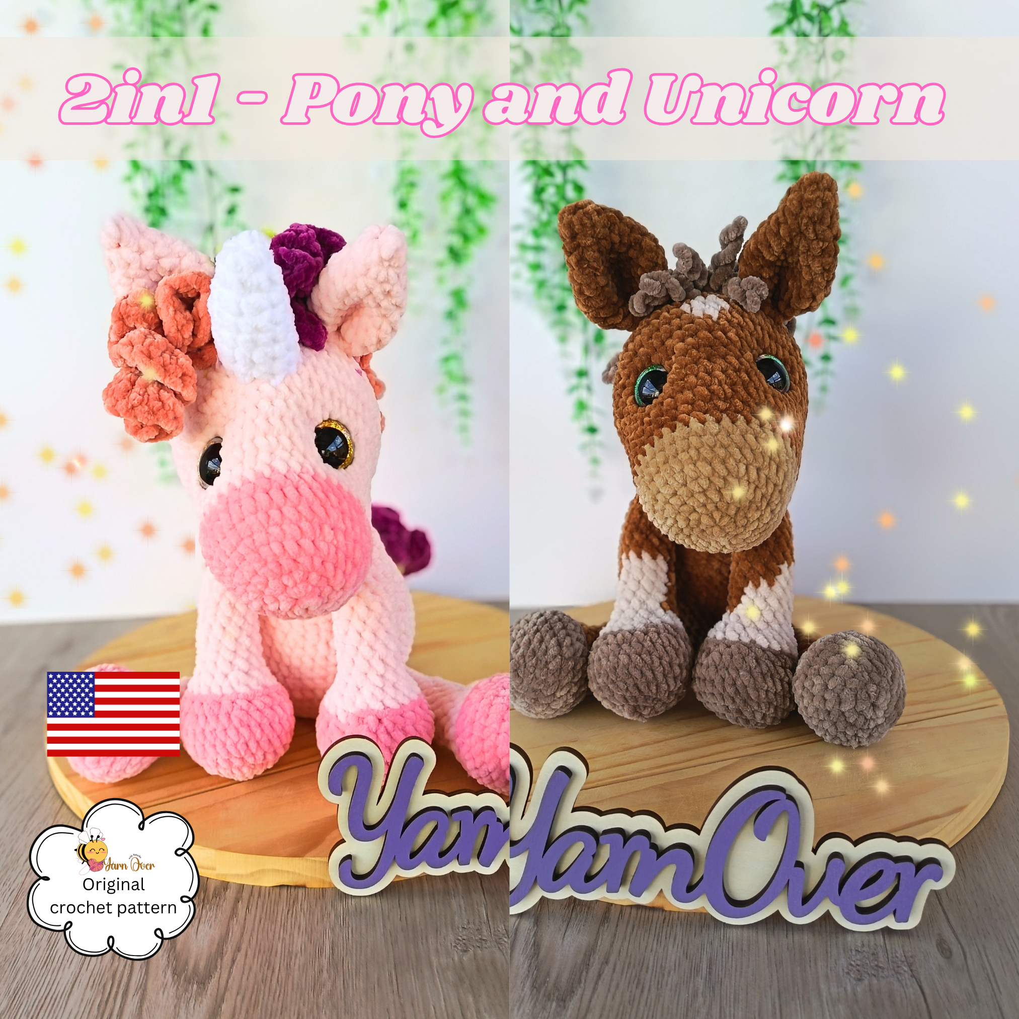 2in1 Pony/unicorn Pattern (Poppy&Sprinkle