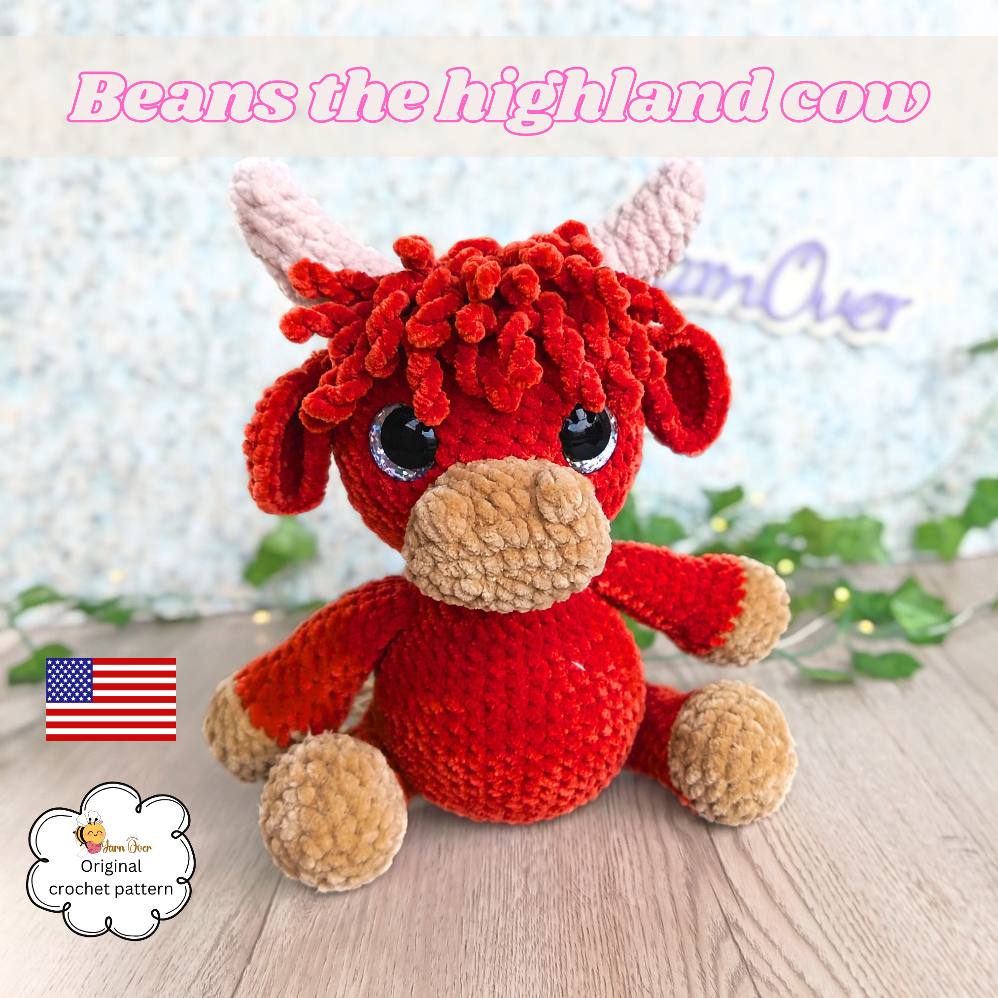 Highland Cow Amigurumi Pattern - Beans