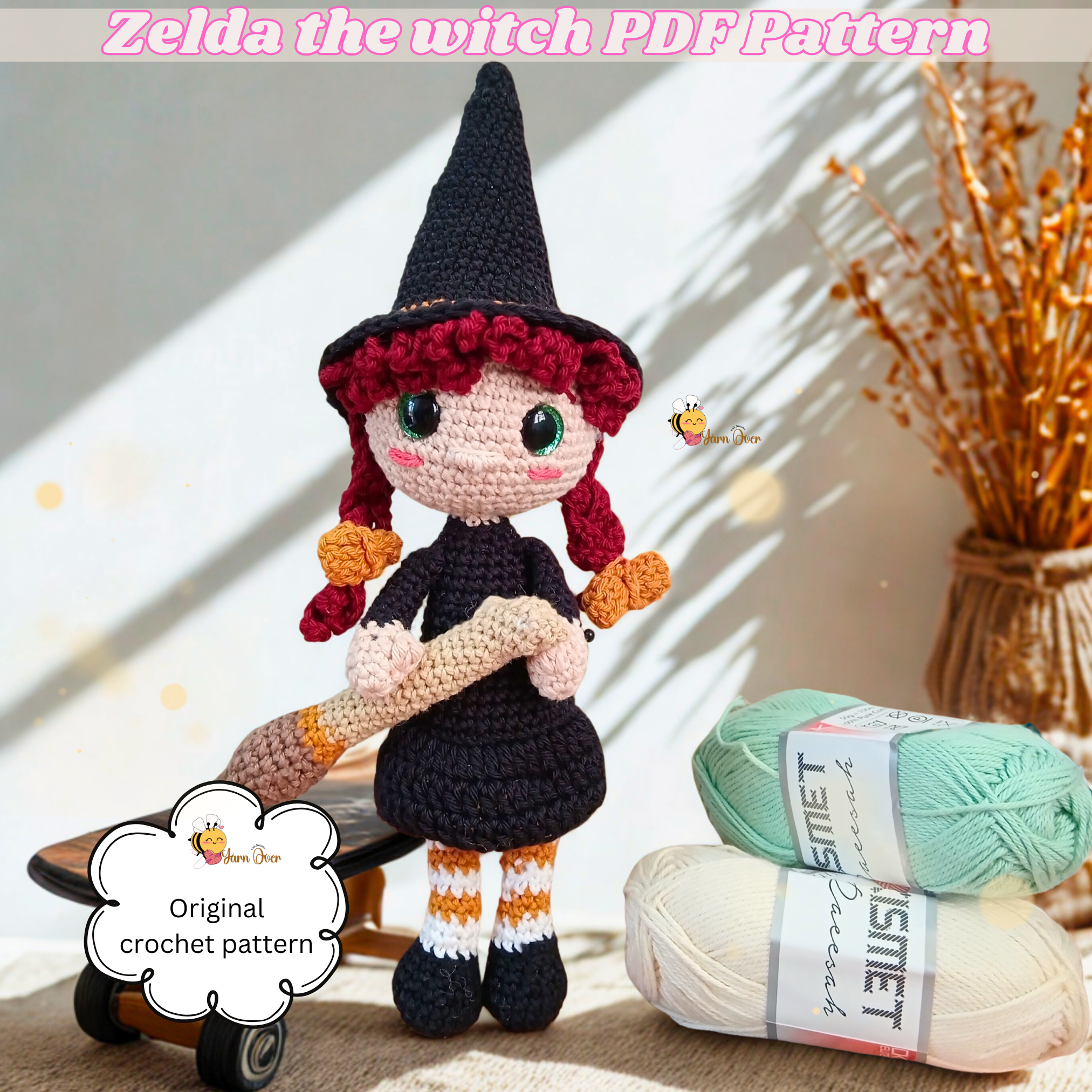 Zelda the witch - PDF pattern- Digital