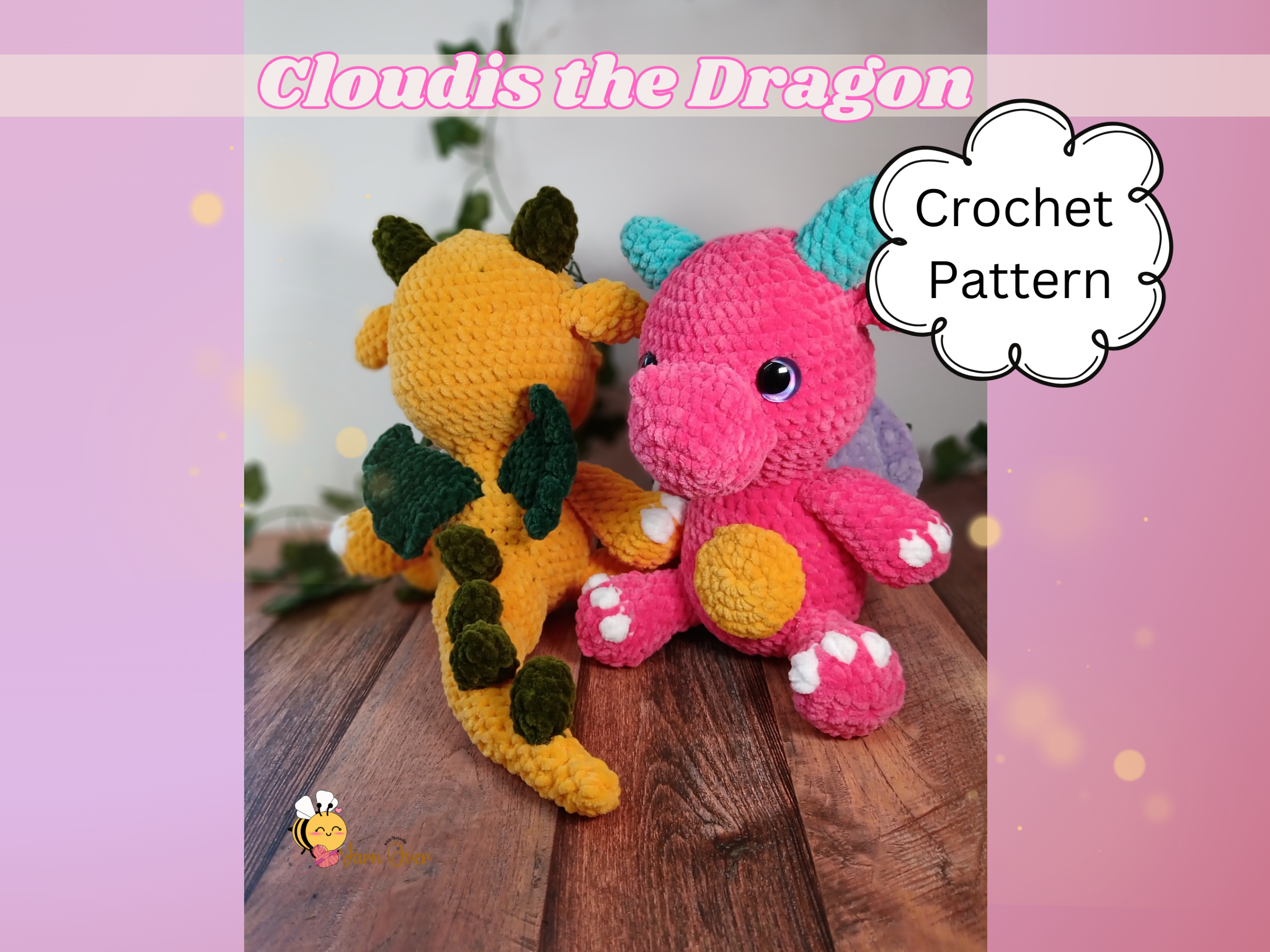 Cloudis - Crochet Dargon plush pattern