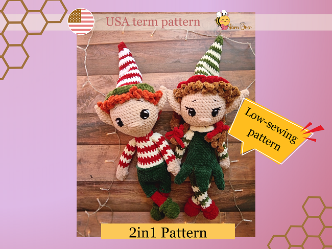 Christmas Elf Amigurumi Crochet Pattern