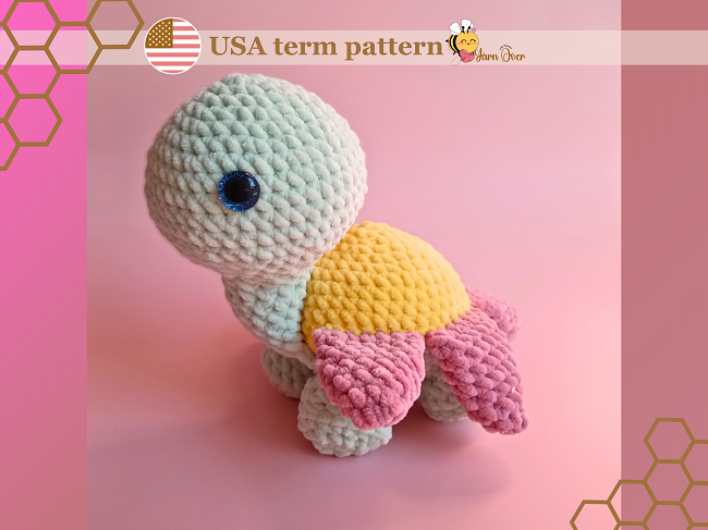 Daisy the turtle - PDF pattern