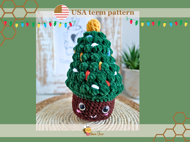 Crochet Christmas tree pattern, Christmas amigurumi