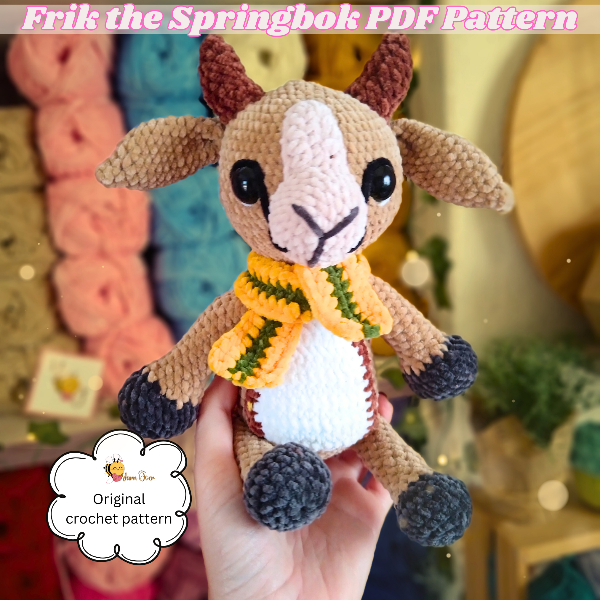 Frik the Springbok - PDF pattern only