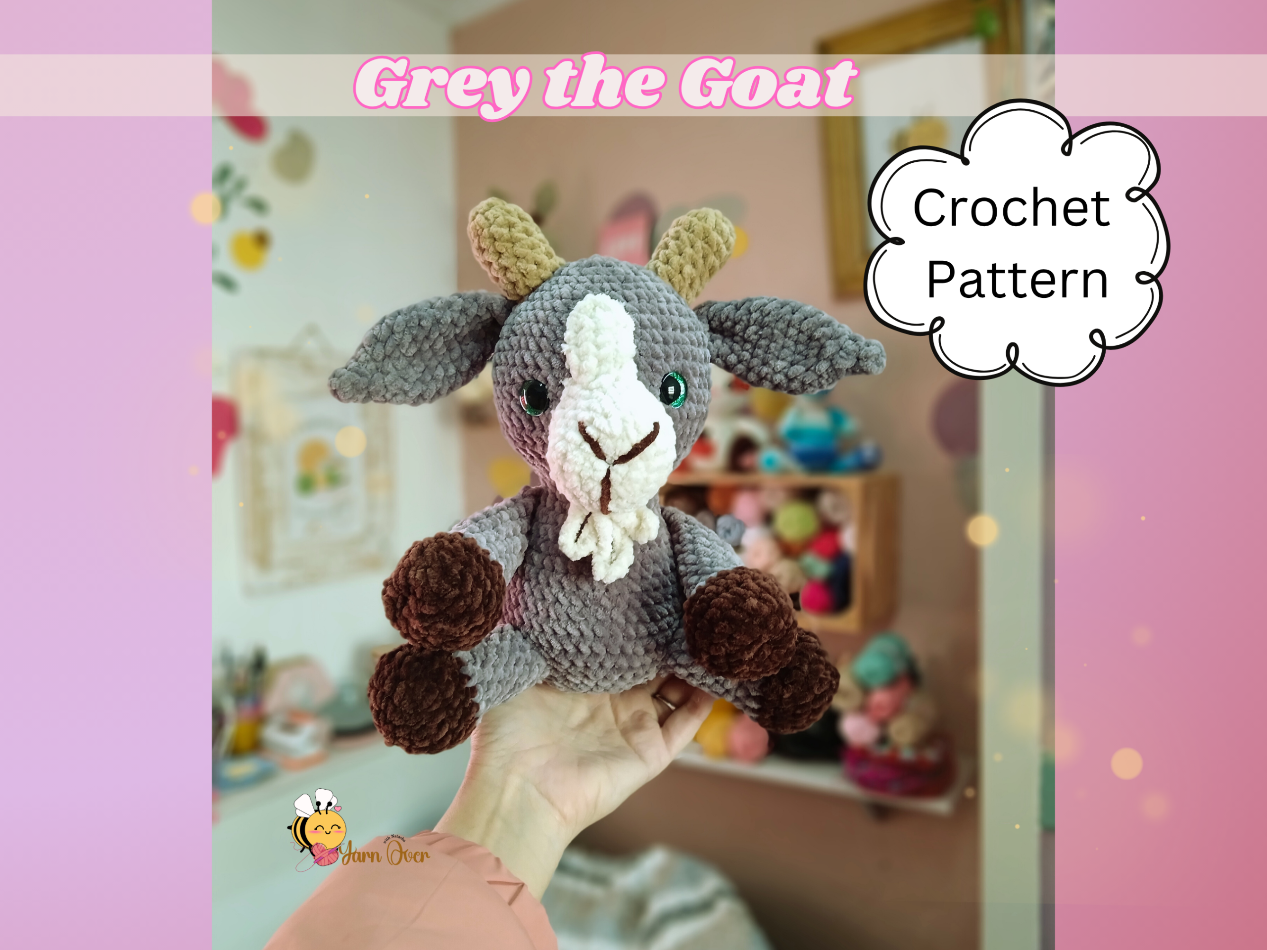 Greg the goat- Crochet pattern