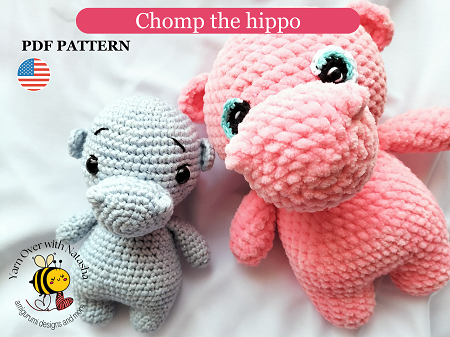 Chomp the hippo - Crochet pattern
