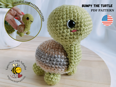 Turtle pattern - (Free keychain pattern included)