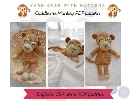Cuddle me monkey- PDF pattern