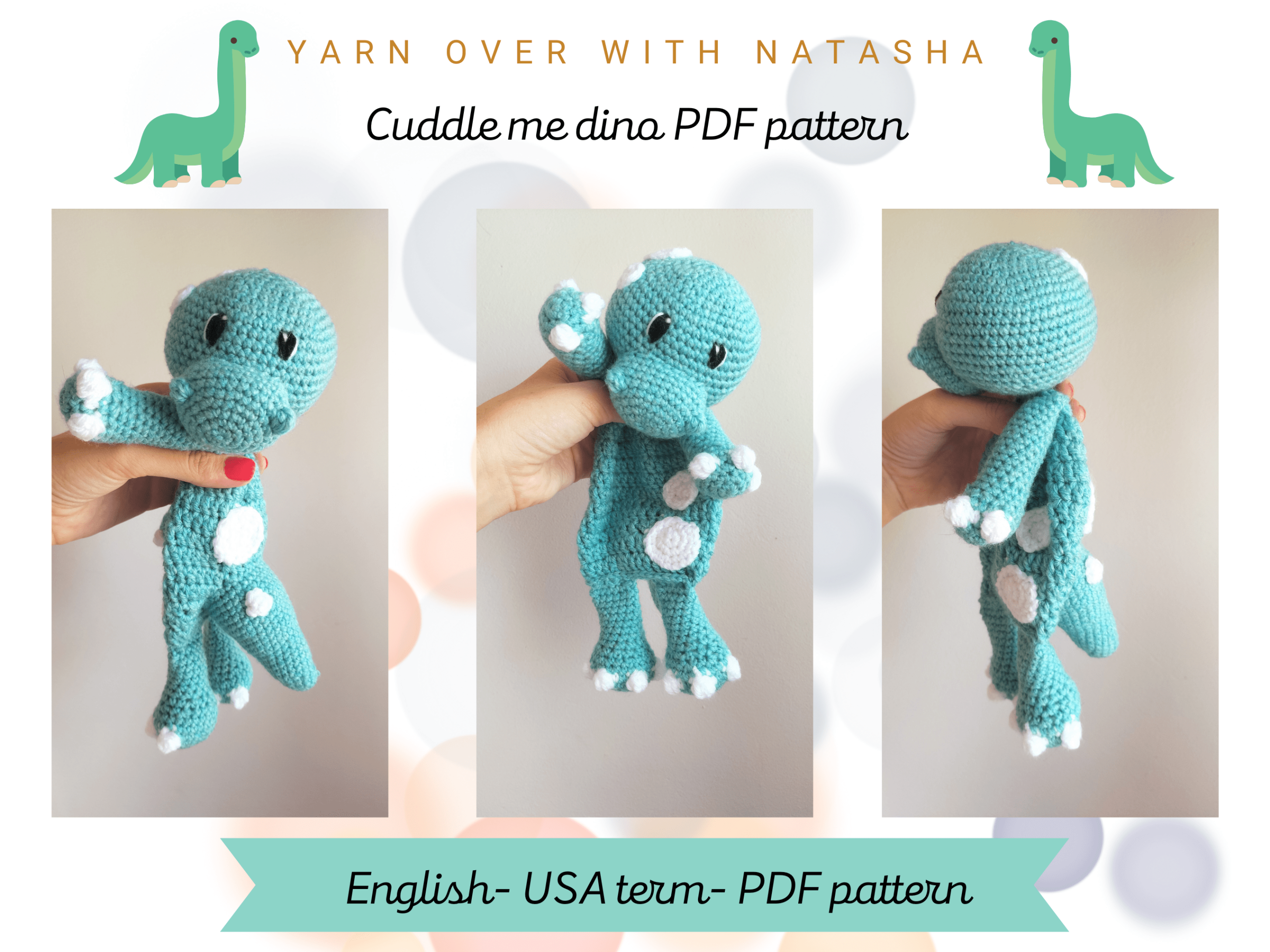 Cuddle me dinosaur - PATTERN