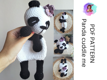 Panda cuddle me pattern