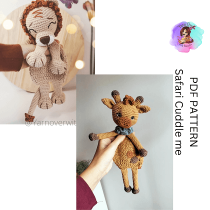 Lion/ Giraffe cuddle me collection- Patterns