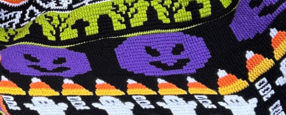 Halloween Mosaic Blanket - CAL - Part 4 - Remington Lane Crochet